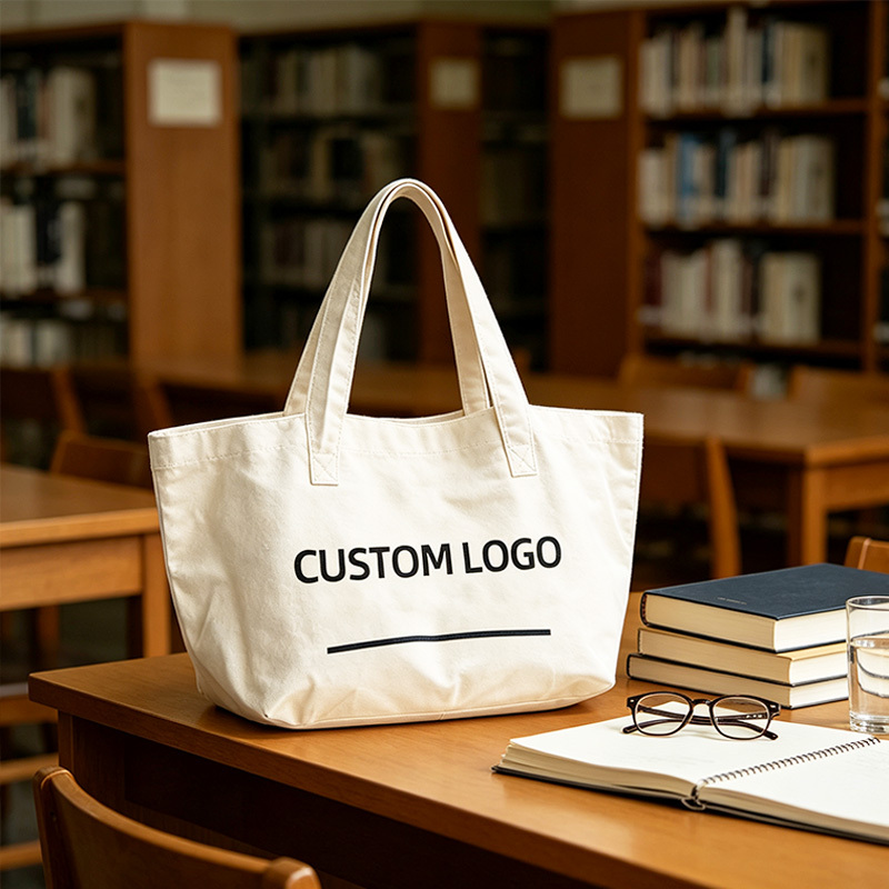 Custom logo large cotton tote bag
Large Capacity Cotton Shopping Bag