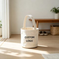 Durable Canvas Bucket Tote Bag