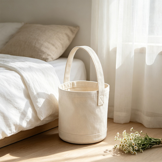 Durable Canvas Bucket Tote Bag