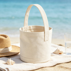 Durable Canvas Bucket Tote Bag