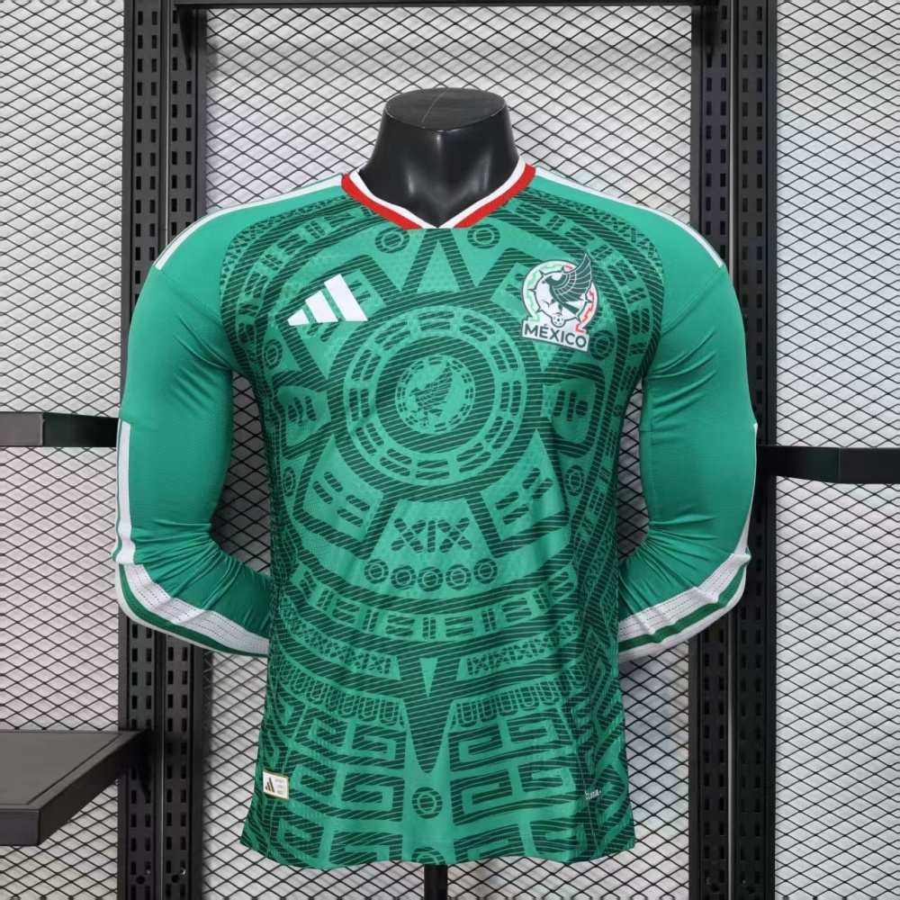 Mexico 2026 World Cup Home long sleeves Jersey Player Version – Mexico National Team Soccer Shirt