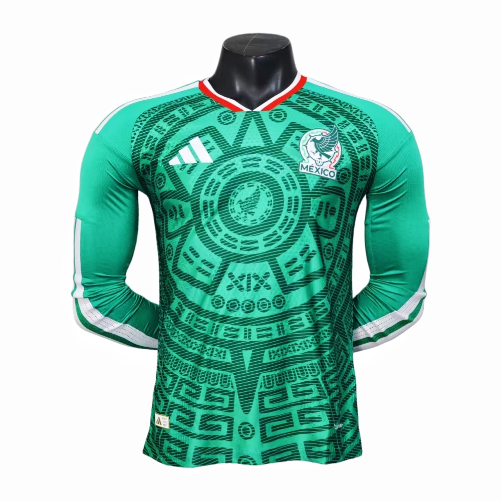 Mexico 2026 World Cup Home long sleeves Jersey Player Version – Mexico National Team Soccer Shirt