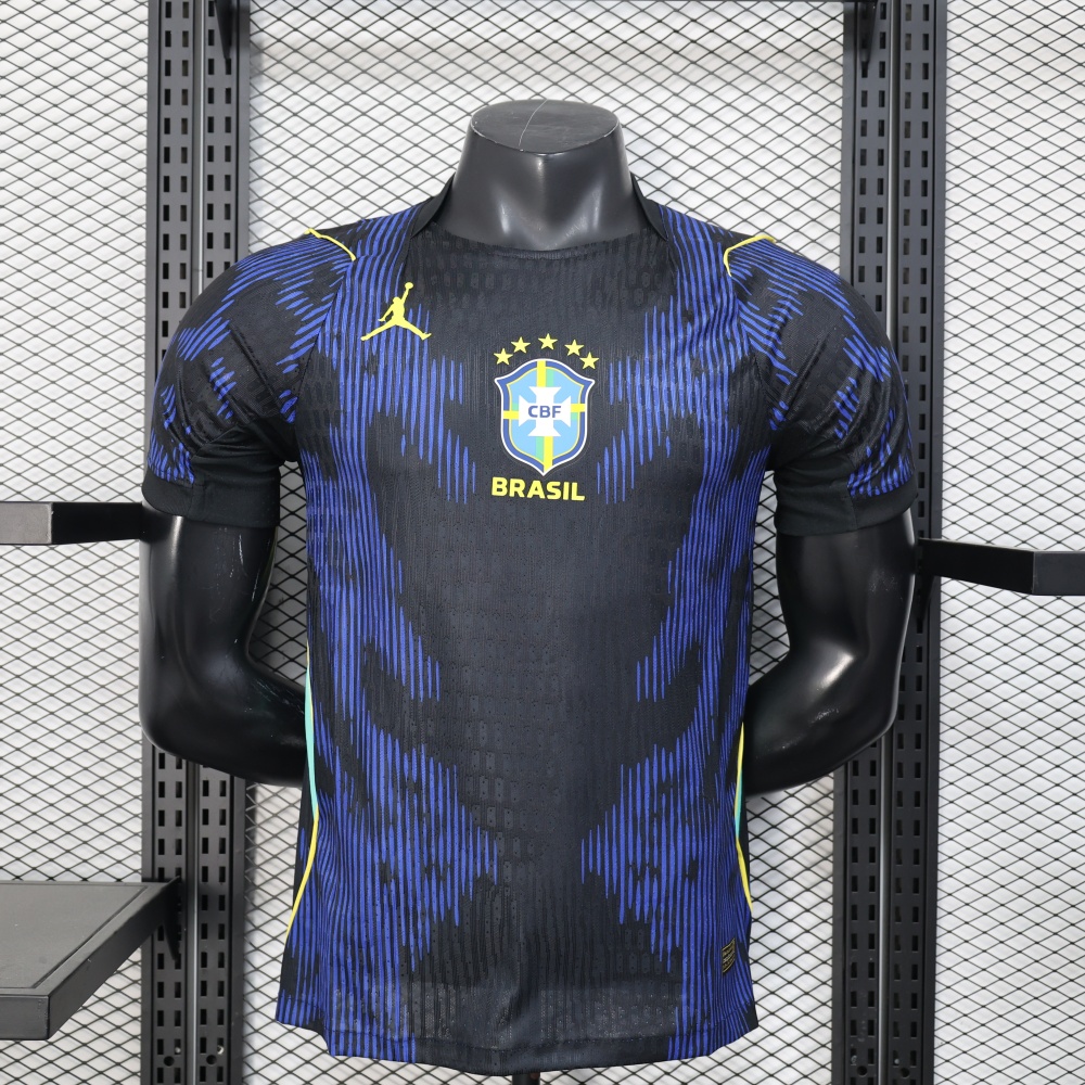Brazil 2026 World Cup Away long sleeves Jersey Player Version – Brazil National Team Soccer Shirt