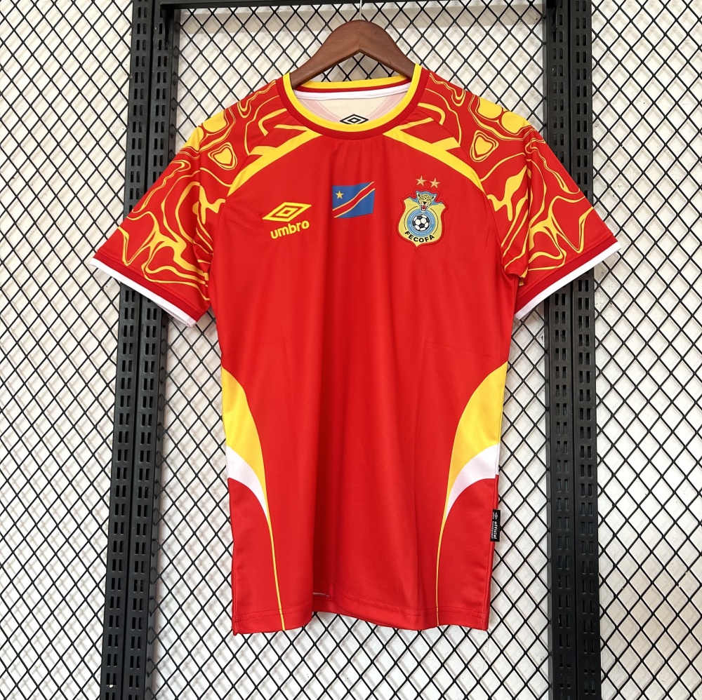 Congo National Team 2026 World Cup Away Fan red Jersey