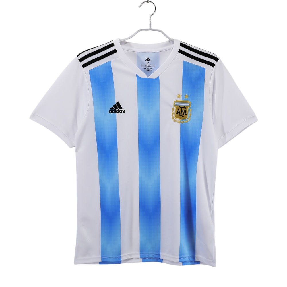 Argentina Retro Home Jersey World Cup 2018 5A