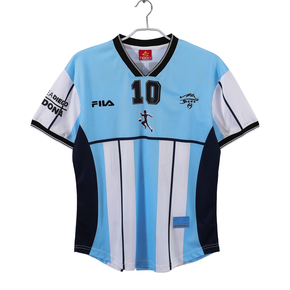 Argentina Home Maradona Tribute Jersey 2001 8A