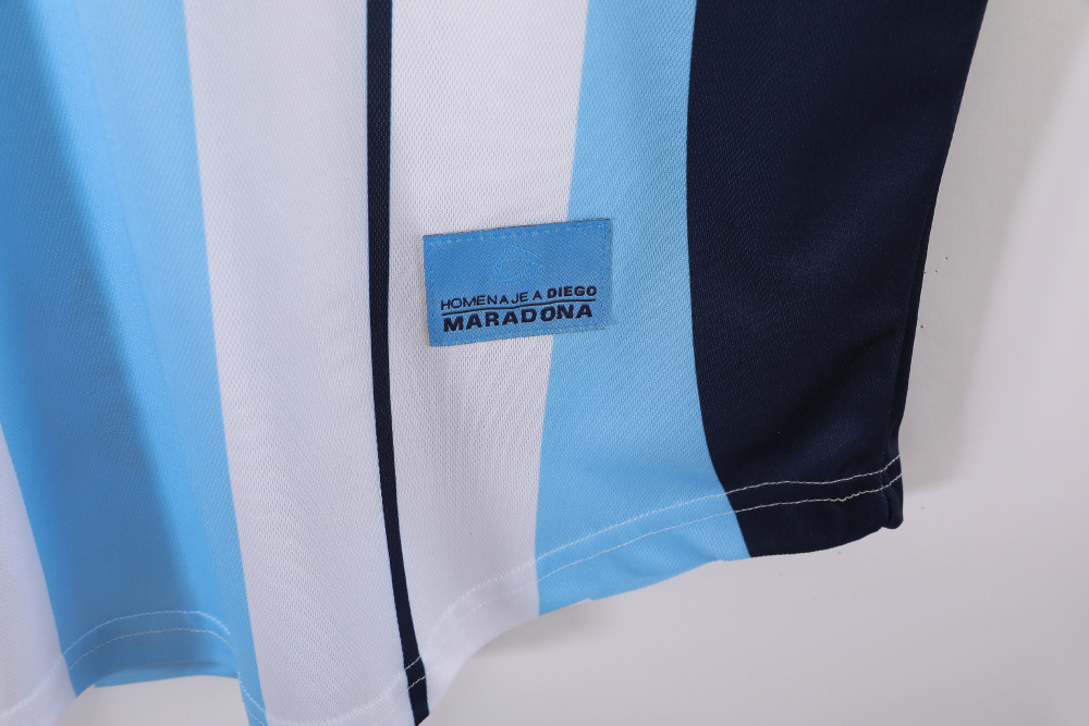 Argentina Home Maradona Tribute Jersey 2001 8A