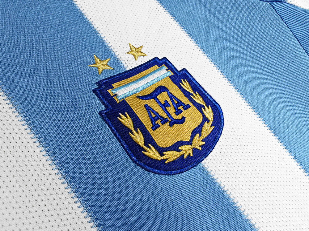 Argentina Retro Home Jersey World Cup 2010 8A