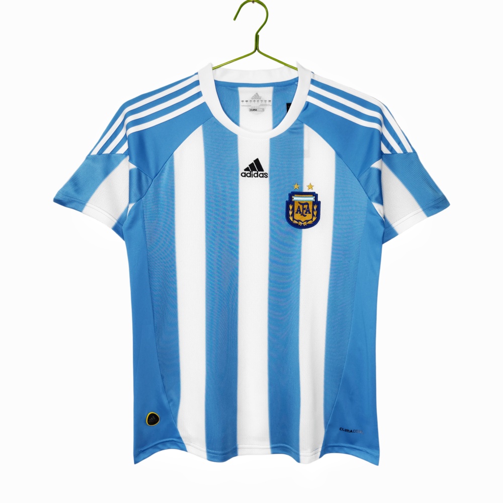 Argentina Retro Home Jersey World Cup 2010 8A