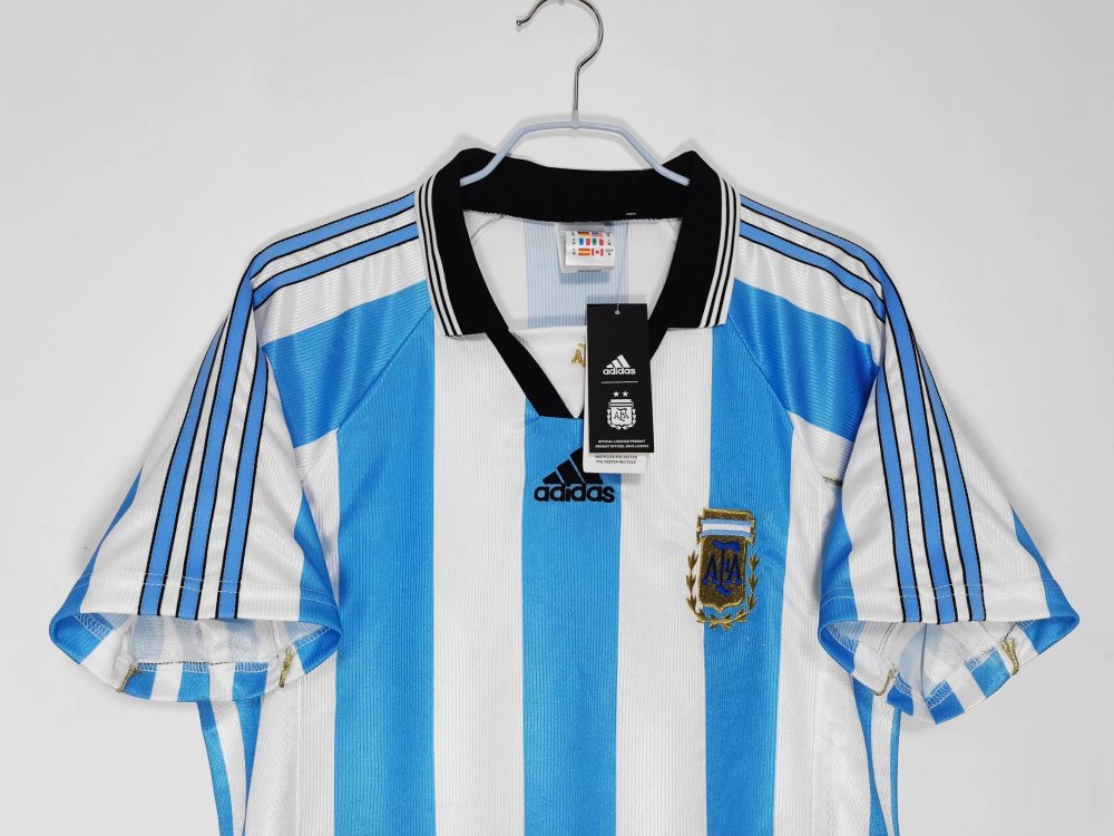 Argentina Retro Jersey Home World Cup 1998/1999 8A