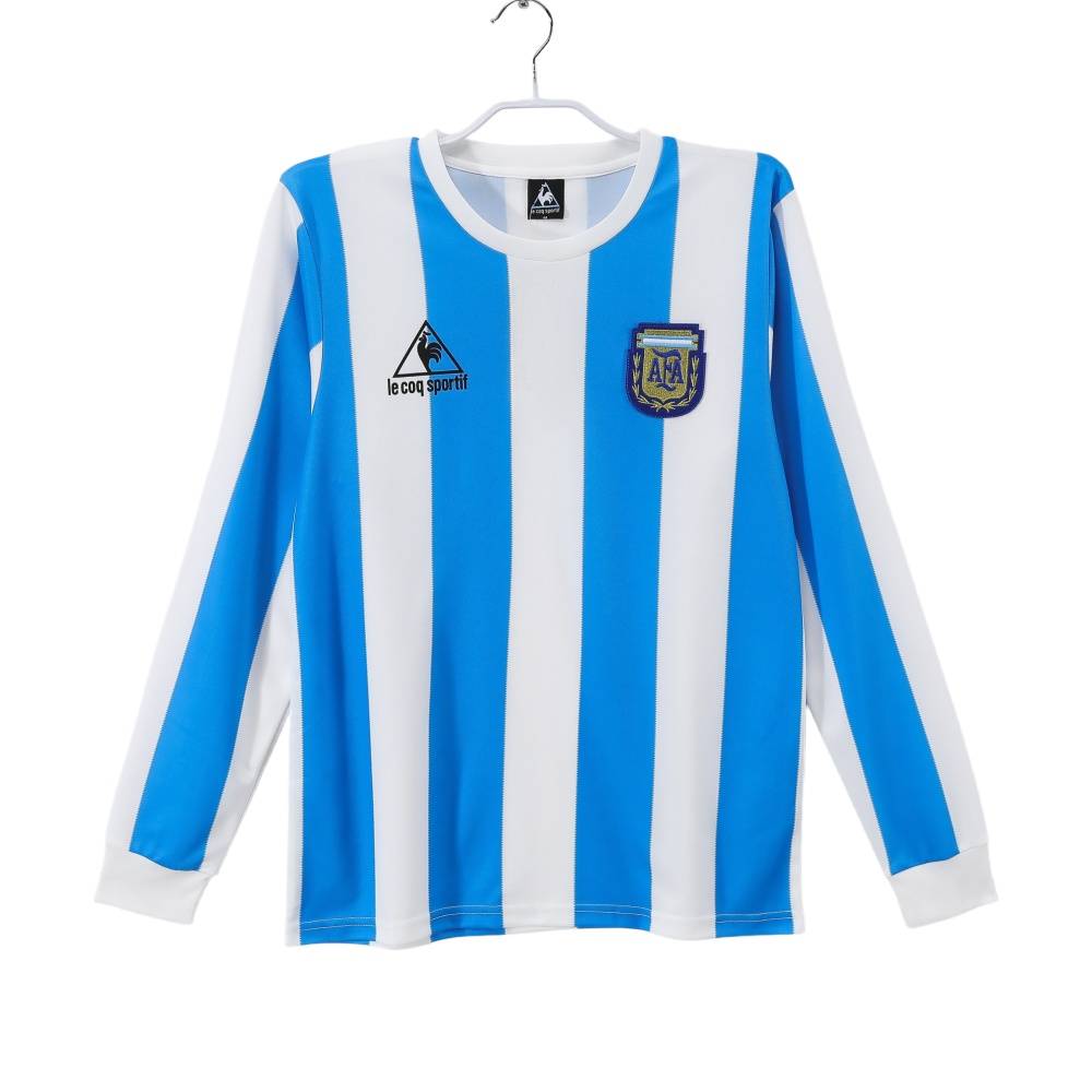 Argentina Retro long sleeves Home Jersey World Cup 1986 3B