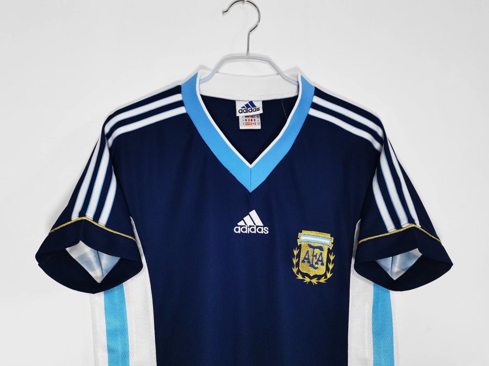 Argentina Retro Jersey Away World Cup 1998 8A