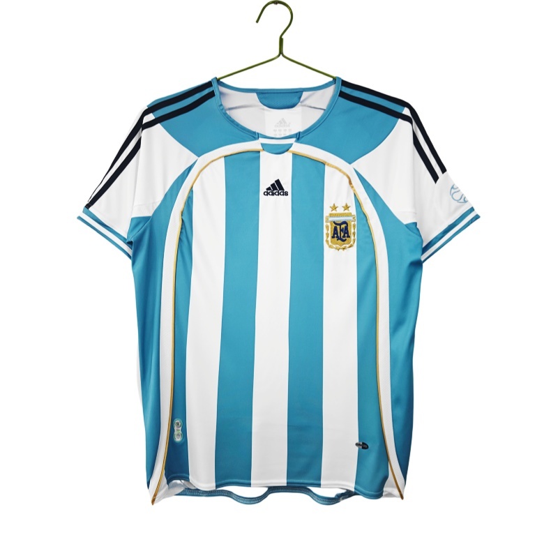 Argentina Retro Jersey Home World Cup 2006 0B