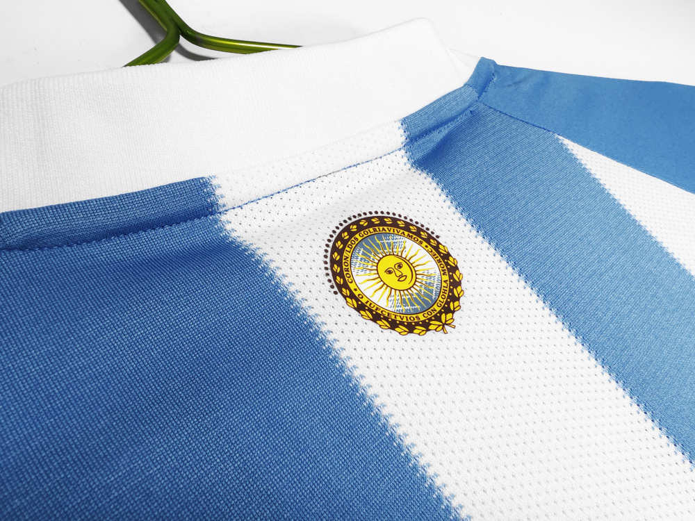 Argentina Retro Home Jersey World Cup 2010 8A
