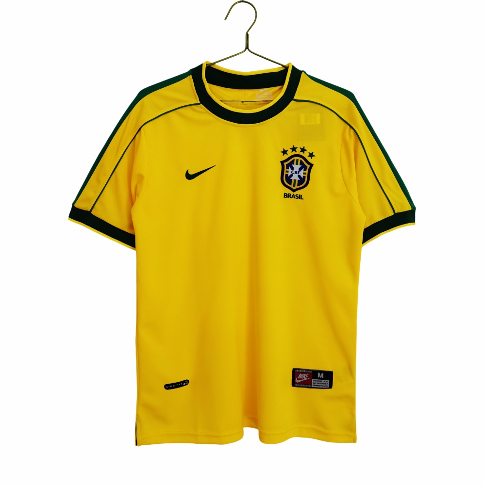 Brazil Retro Home Jersey World Cup 1998 3A