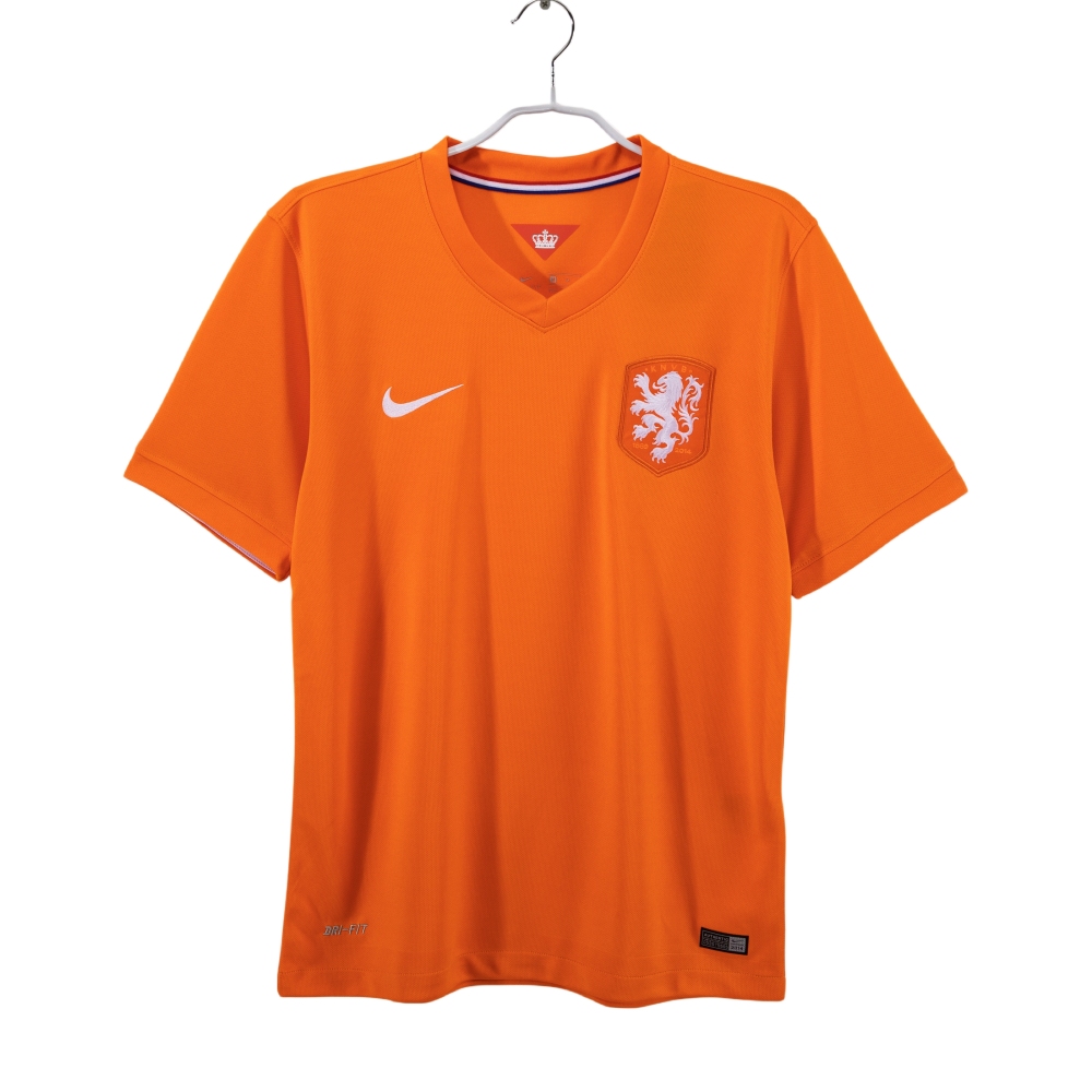 Vintage World Cup 2014 Holland Home Jersey – 8A Grade Premium Edition