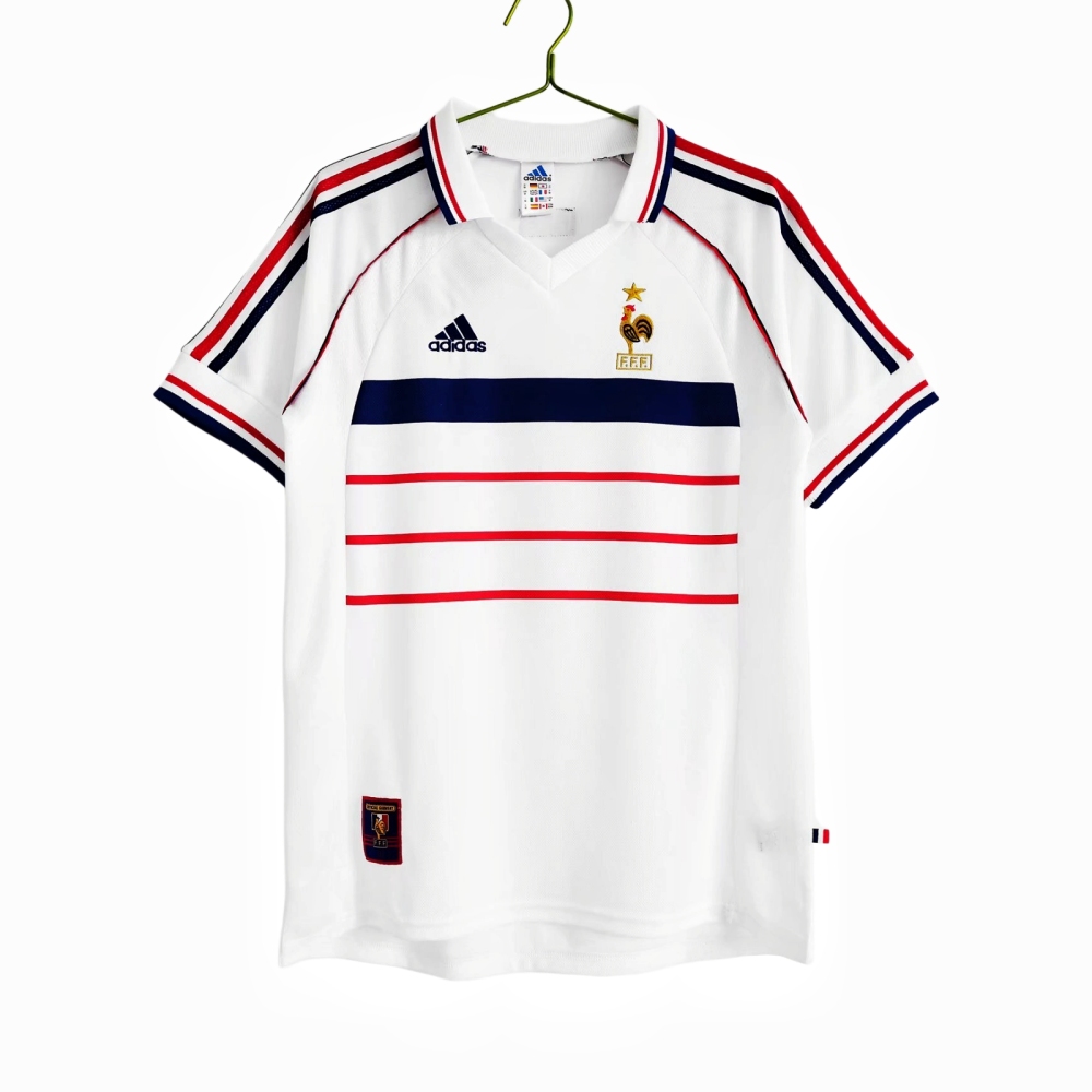 Vintage 1998 France World Cup Away Jersey (no words of fifa) – 2A Grade Premium Edition