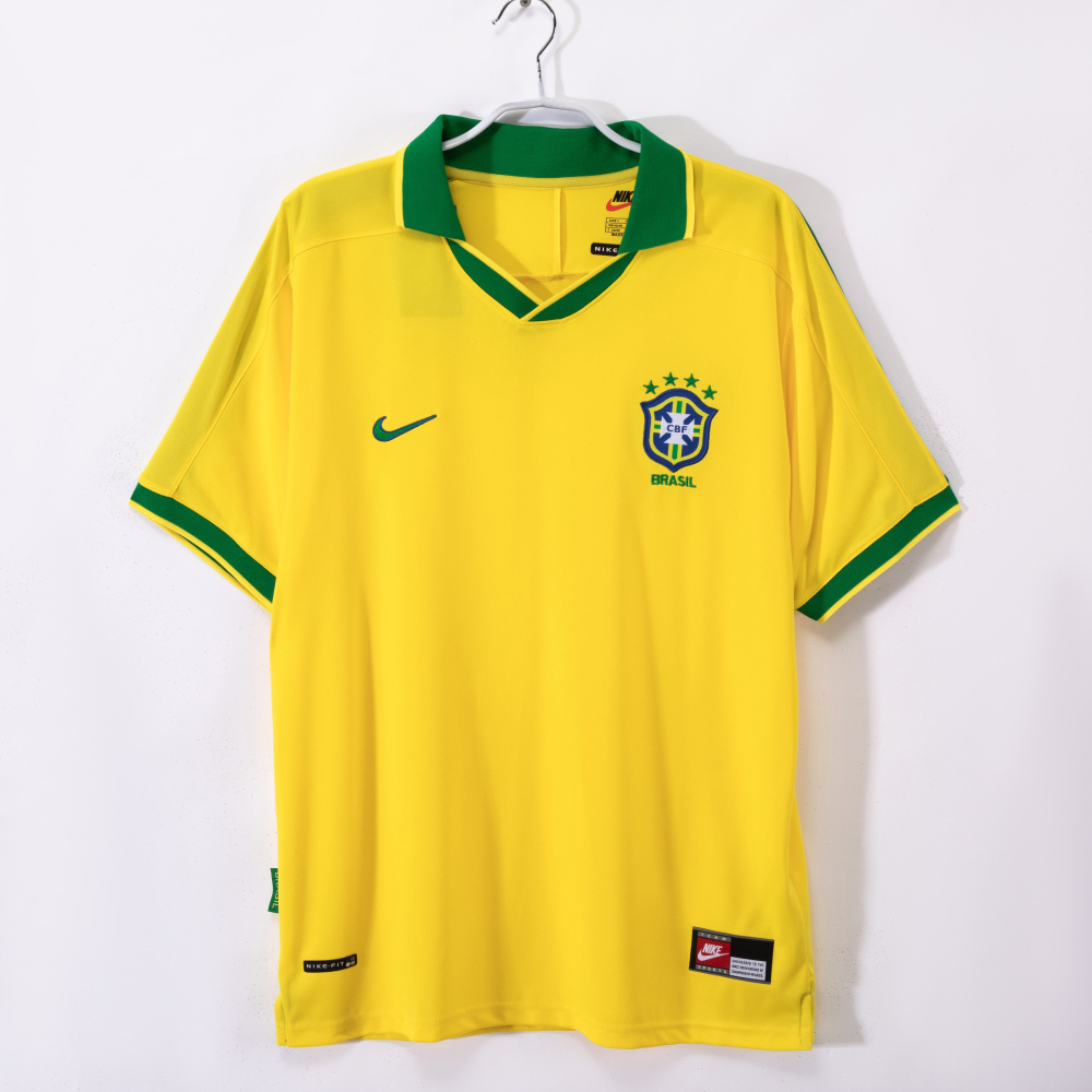 Brazil Retro Home Jersey World Cup 1997 5A