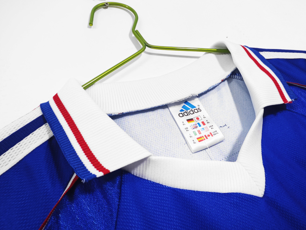 Vintage 1998 France World Cup Home Jersey (no words of fifa) – 2A Grade Premium Edition
