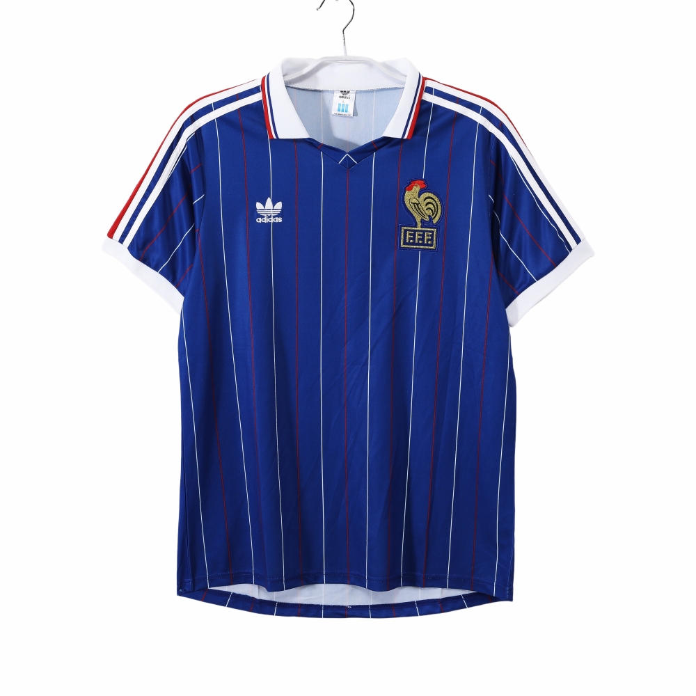 Vintage World Cup 1982 France Home Jersey – 5A Grade Premium Retro Edition