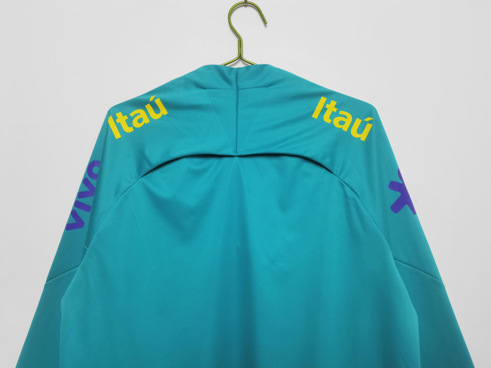 2022/23 Brazil Aqua Blue Half-Zip Training Top (8A Grade)