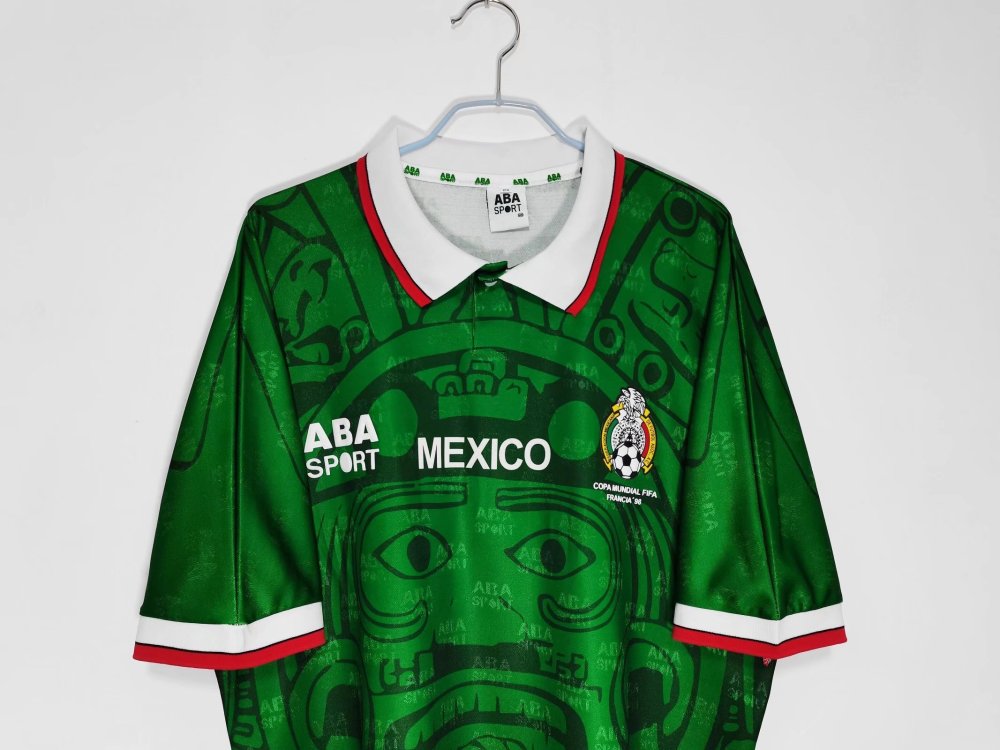 Vintage World Cup 1998 Mexico Home Green Jersey – 8A Grade Premium Edition