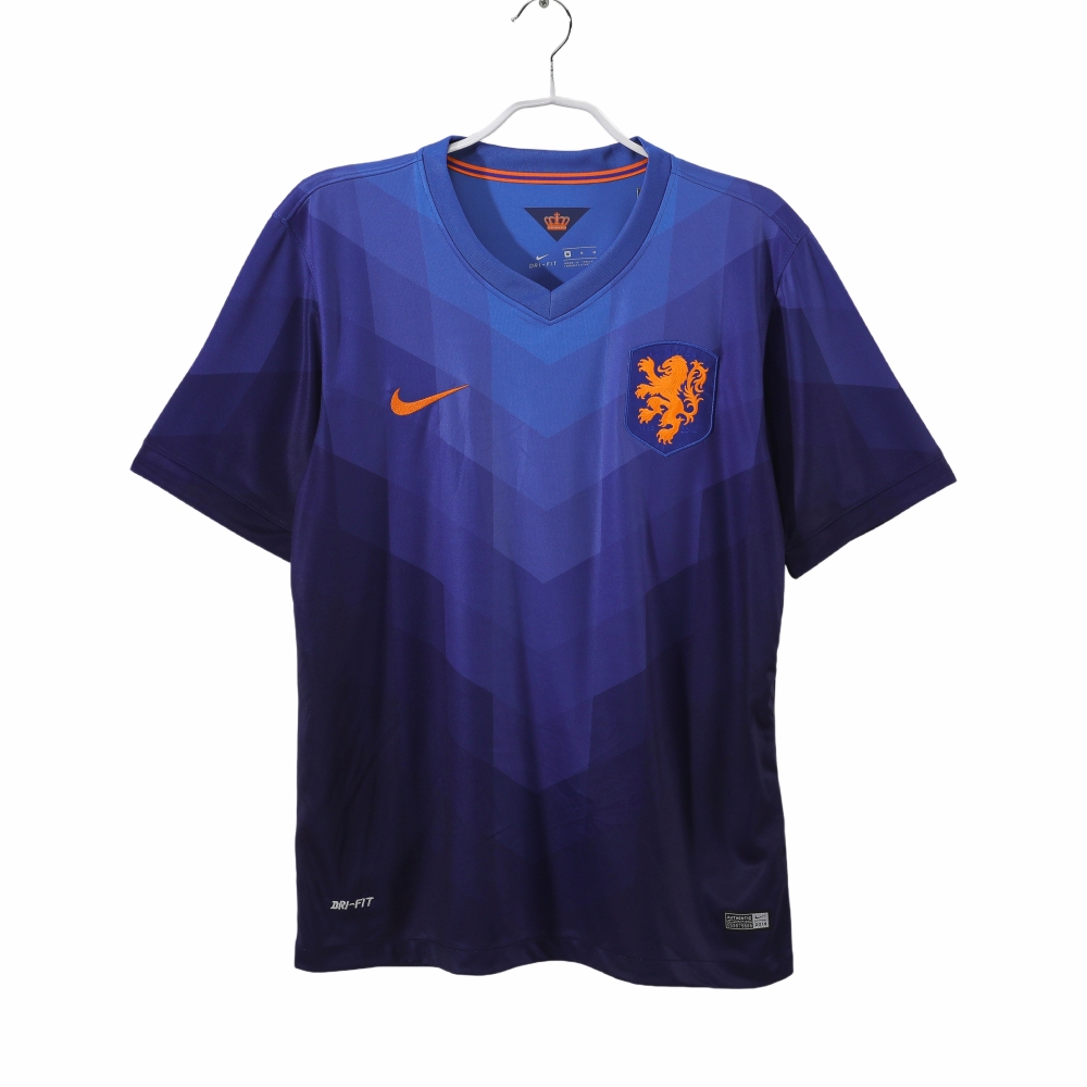 Vintage World Cup 2014 Holland Away Blue Jersey – 8A Grade Premium Edition