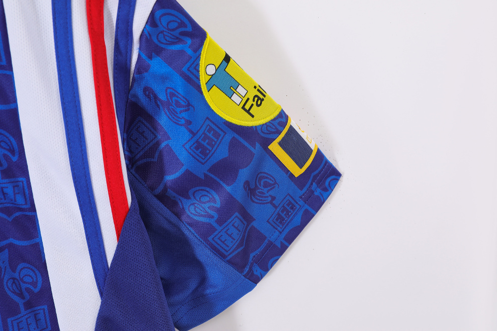 Vintage Euro 1996 France Home Jersey – 8A Grade Premium Retro Edition