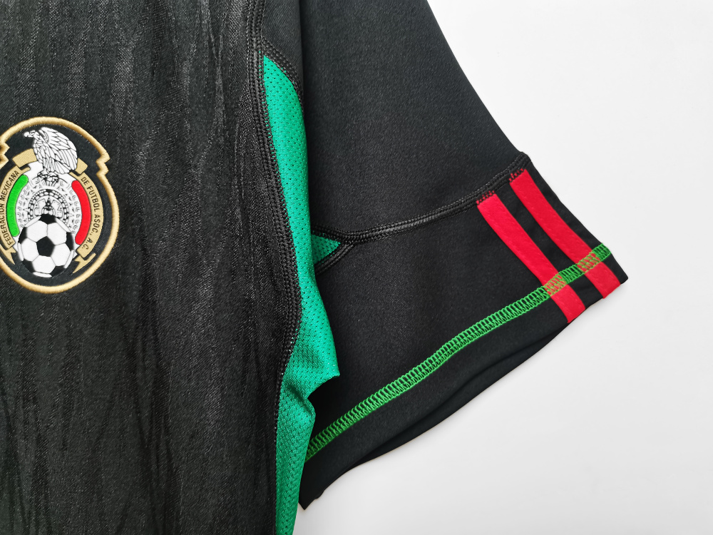Vintage World Cup 2010 Mexico Away Black Jersey – 8A Grade Premium Edition