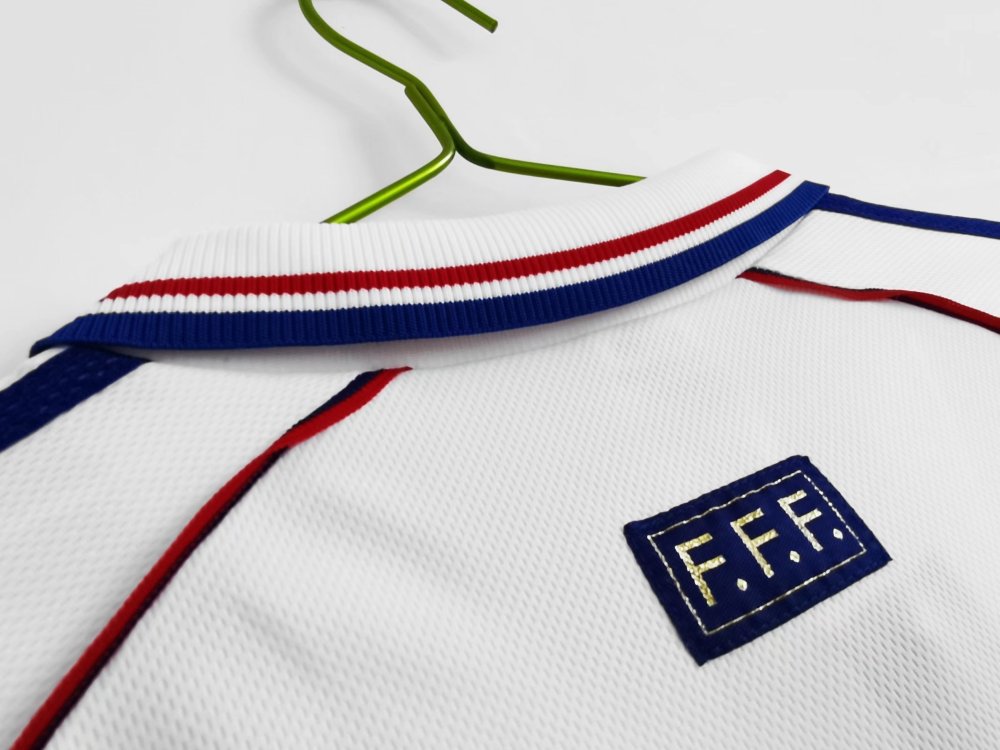 Vintage 1998 France World Cup Away Jersey (no words of fifa) – 2A Grade Premium Edition
