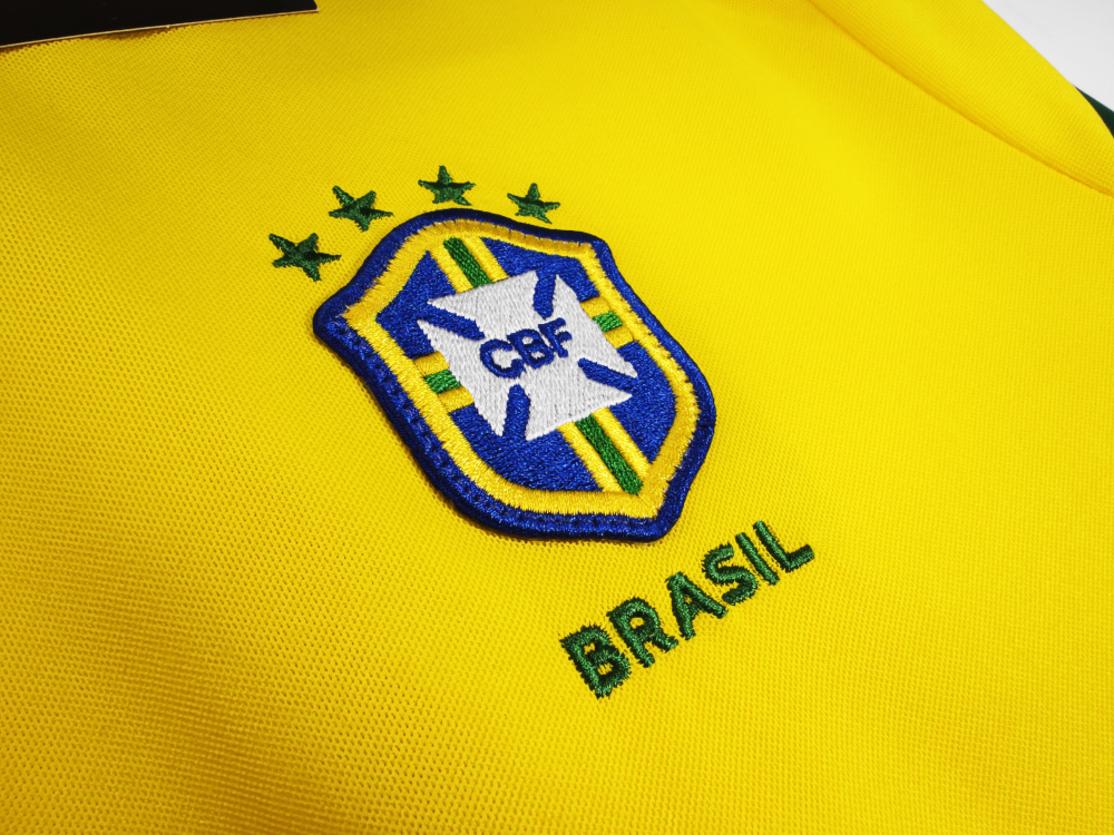 Vintage 1998 Brazil World Cup Home Long Sleeve Retro jersey – 0B Grade Premium Edition