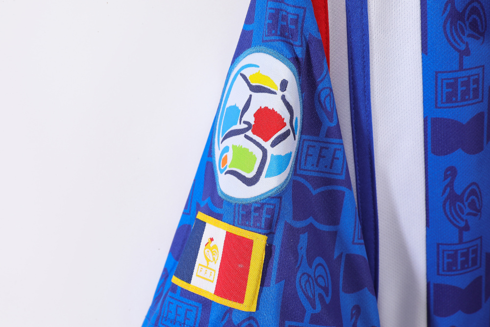 Vintage Euro 1996 France Home Jersey – 8A Grade Premium Retro Edition