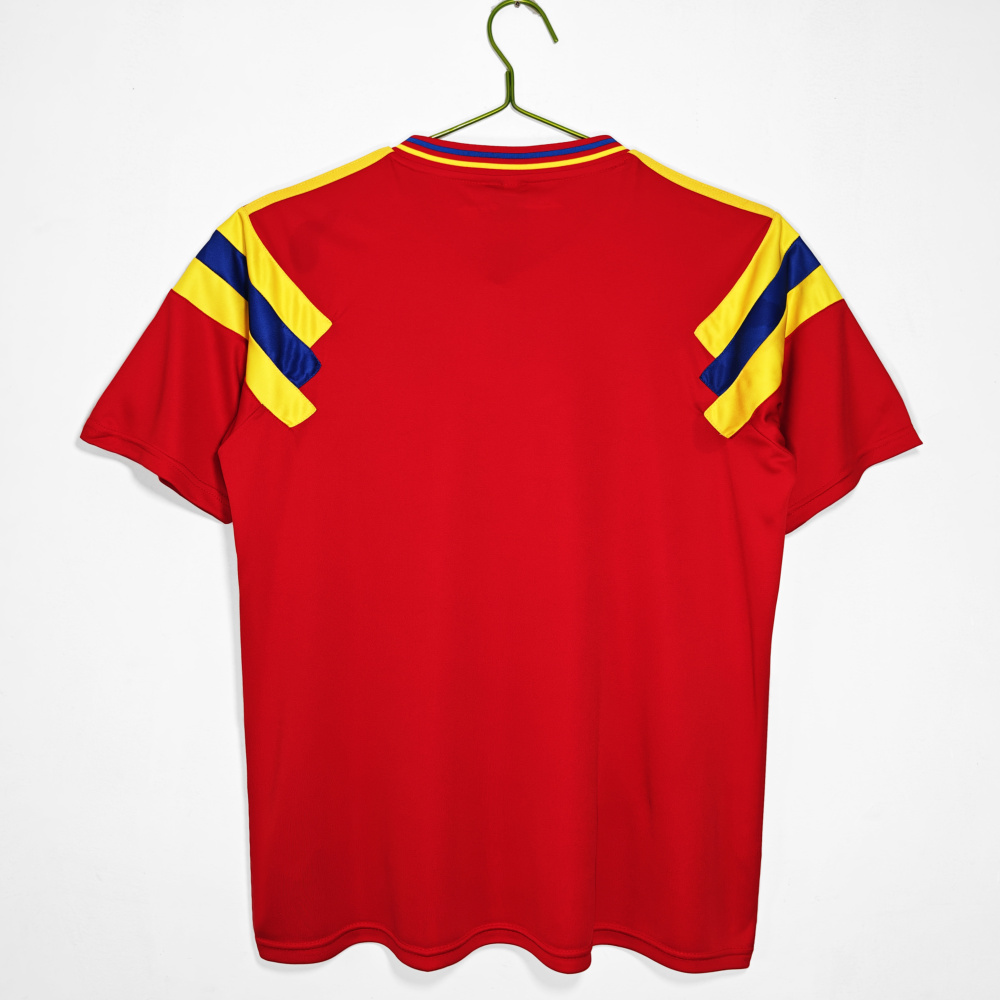 Vintage World Cup 1990 Colombia Away Red Jersey – 5A Grade Premium Edition