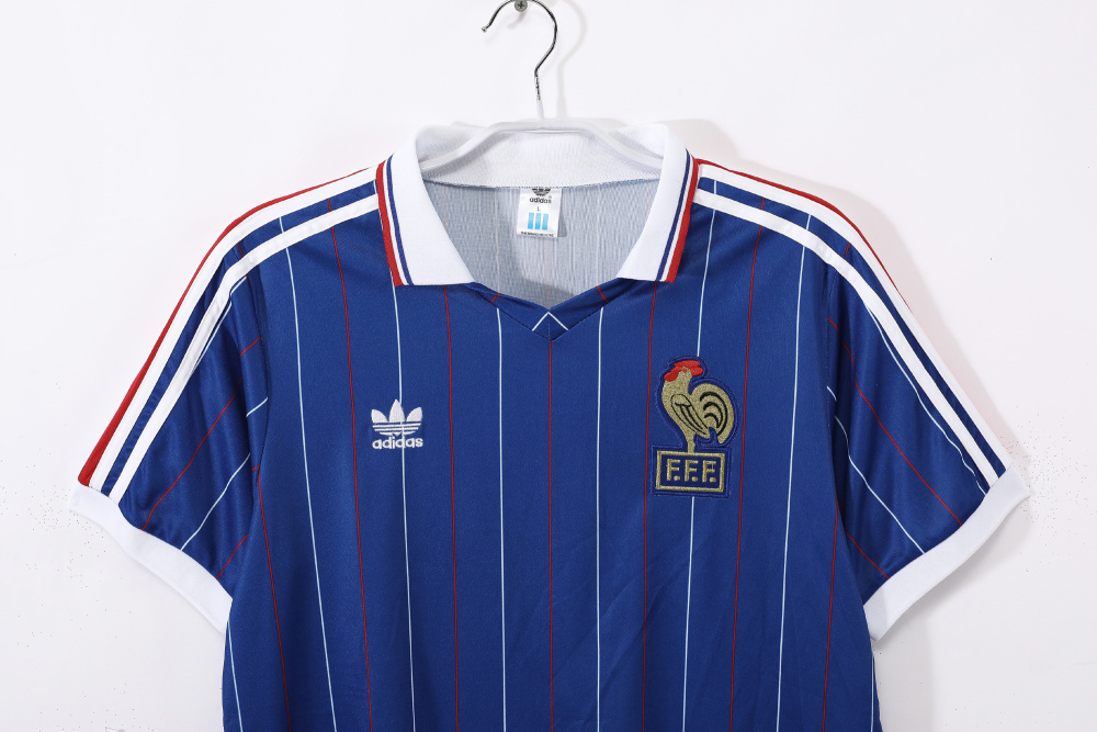Vintage World Cup 1982 France Home Jersey – 5A Grade Premium Retro Edition