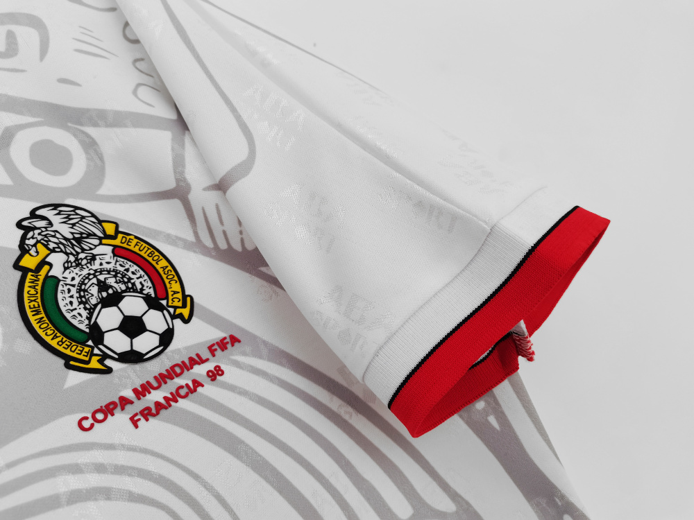 Vintage World Cup 1998 Mexico Away White Jersey – 8A Grade Premium Edition