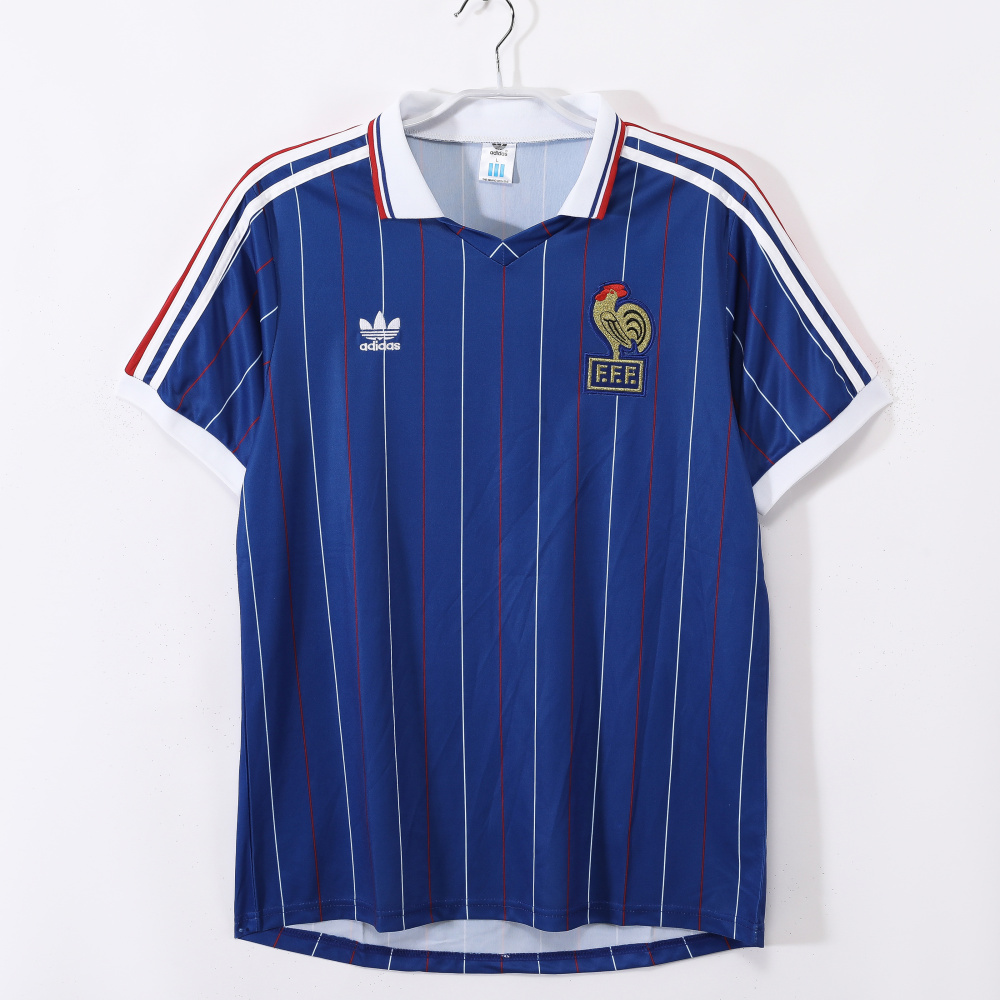 Vintage World Cup 1982 France Home Jersey – 5A Grade Premium Retro Edition