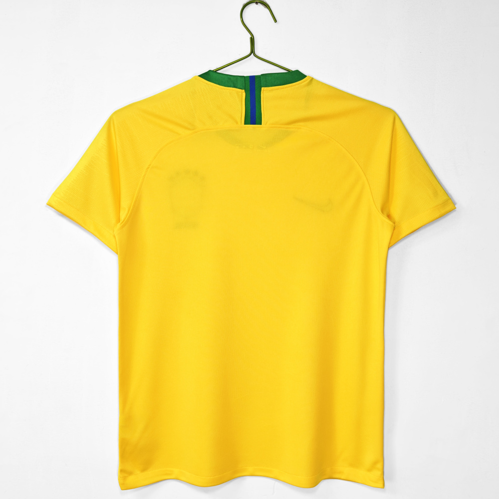 2018 Brazil Home Retro Jersey (8A Quality)