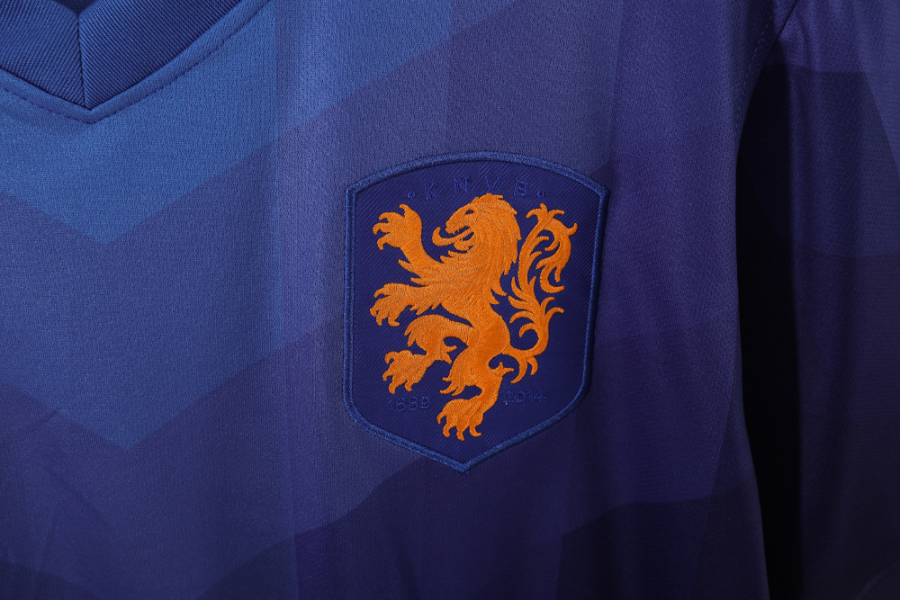 Vintage World Cup 2014 Holland Away Blue Jersey – 8A Grade Premium Edition