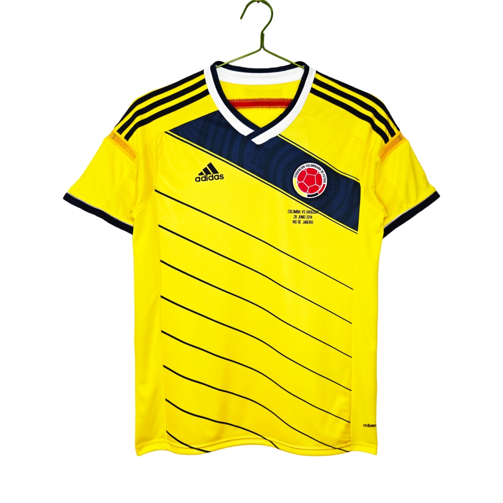 Vintage World Cup 2014 Colombia Home Jersey – 8A Grade Premium Edition