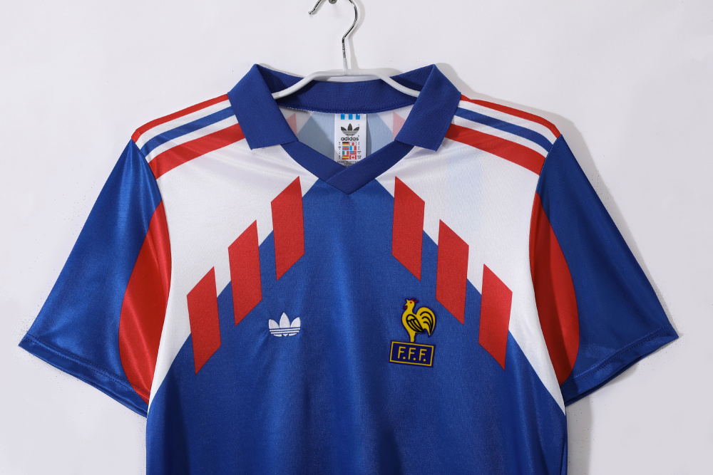 Vintage 1990 France Home Jersey – 5A Grade Premium Retro Edition