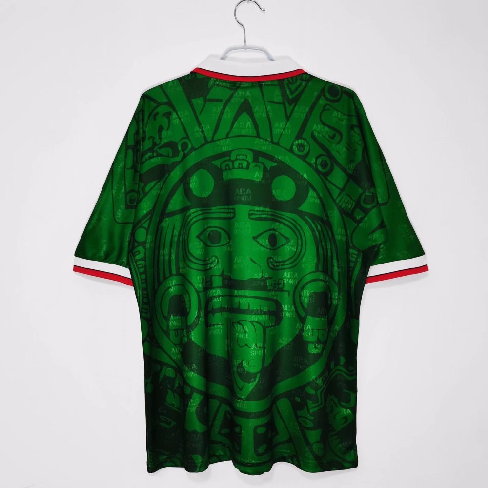 Vintage World Cup 1998 Mexico Home Green Jersey – 8A Grade Premium Edition