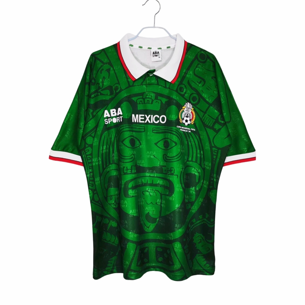 Vintage World Cup 1998 Mexico Home Green Jersey – 8A Grade Premium Edition
