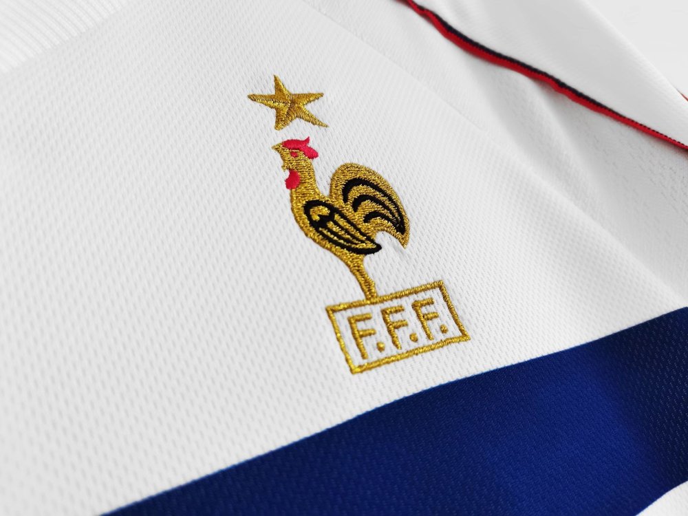 Vintage 1998 France World Cup Away Jersey (no words of fifa) – 2A Grade Premium Edition