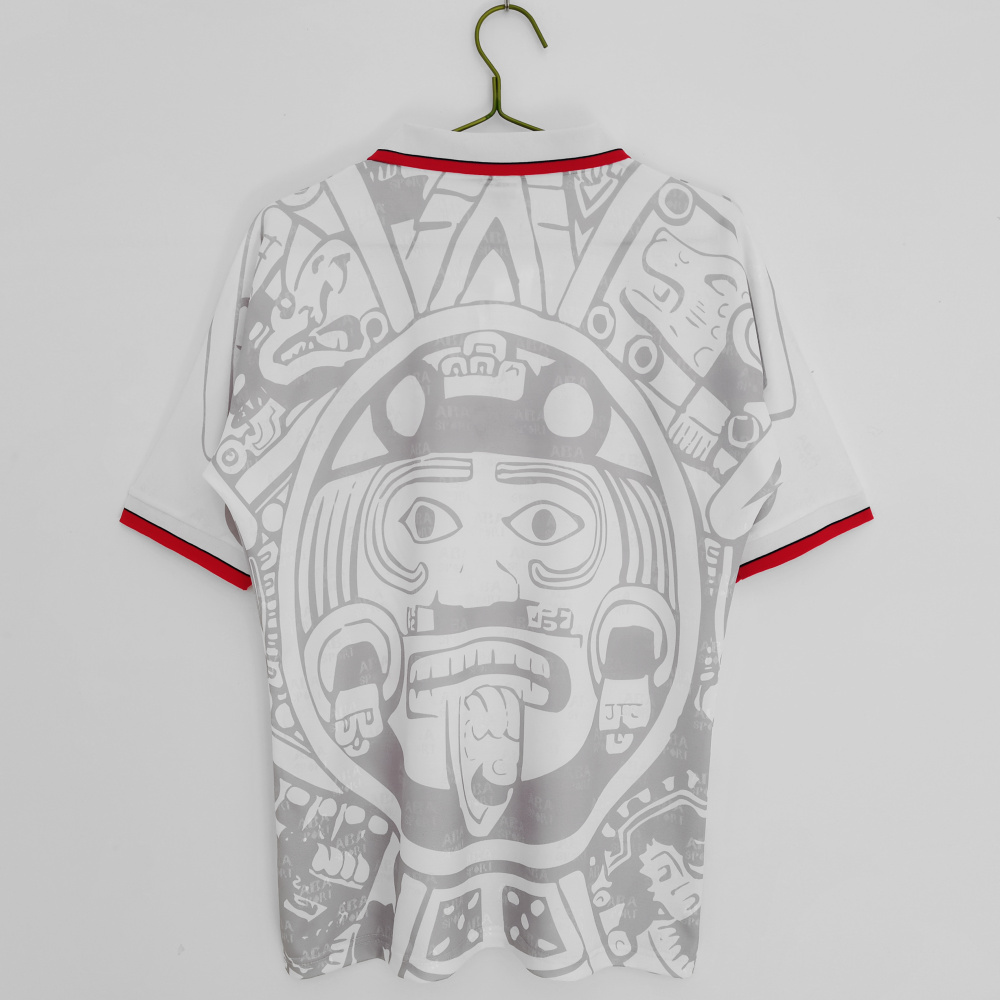 Vintage World Cup 1998 Mexico Away White Jersey – 8A Grade Premium Edition