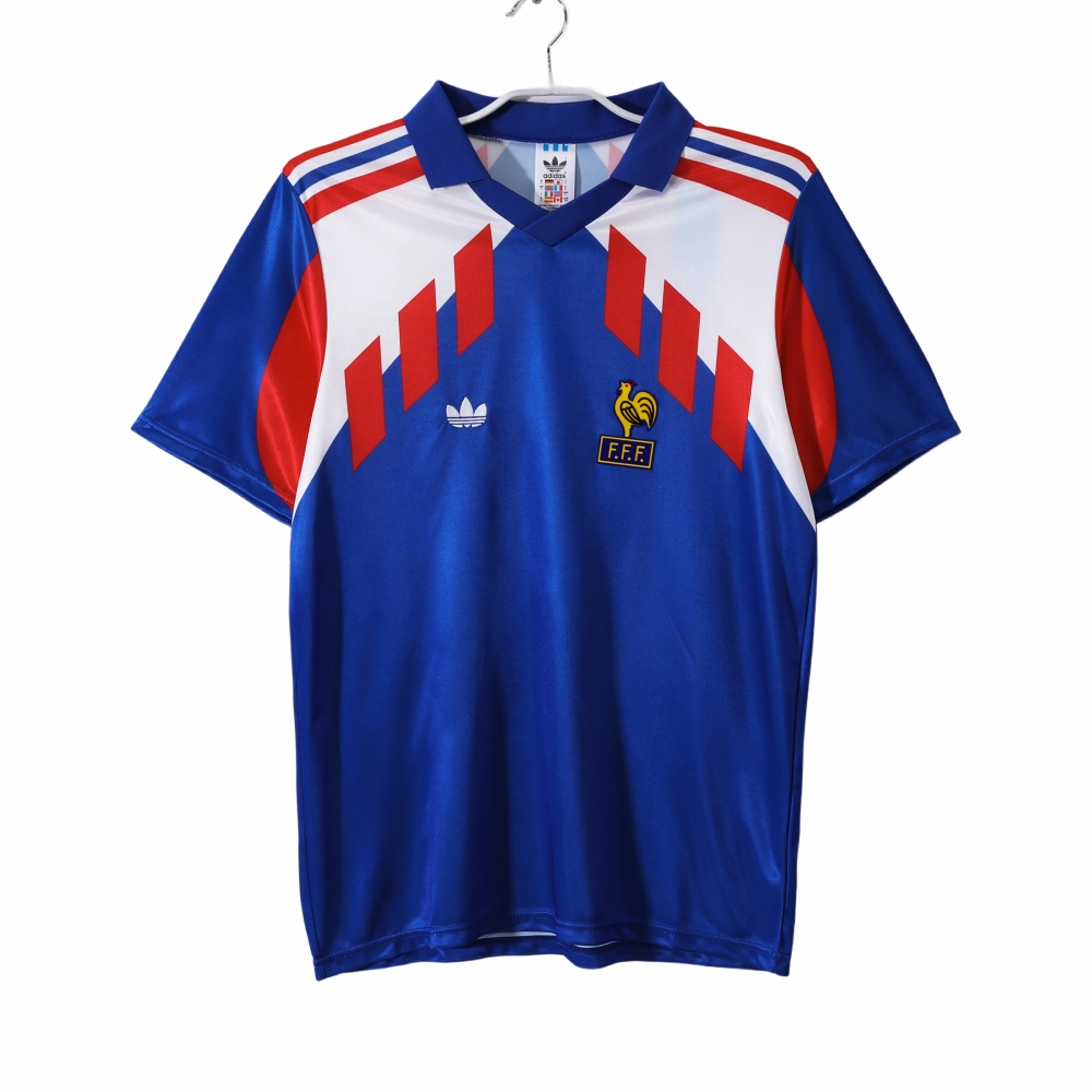 Vintage 1990 France Home Jersey – 5A Grade Premium Retro Edition