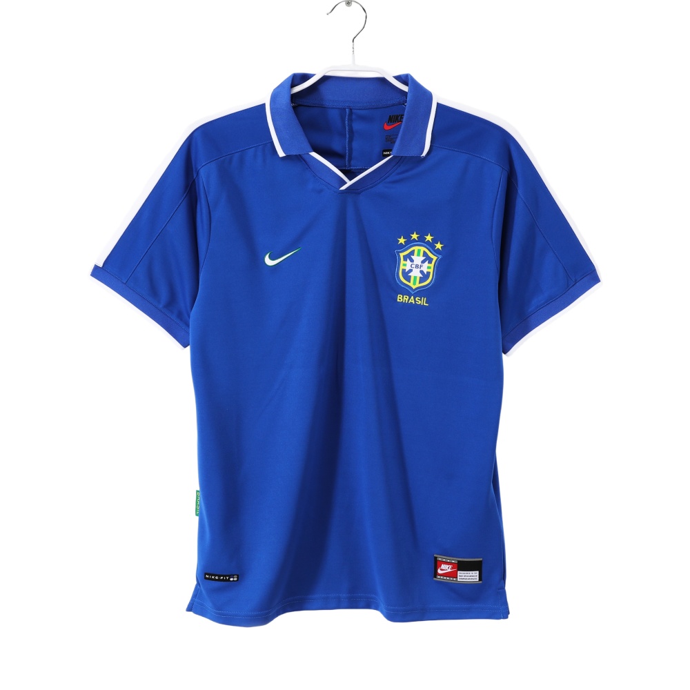 Brazil Retro Away blue Jersey World Cup 1997 5A
