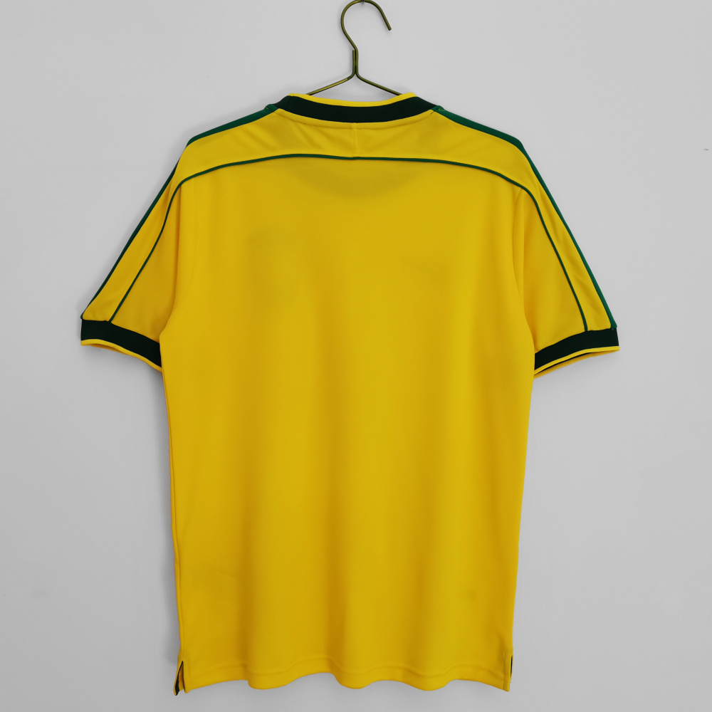 Brazil Retro Home Jersey World Cup 1998 3A