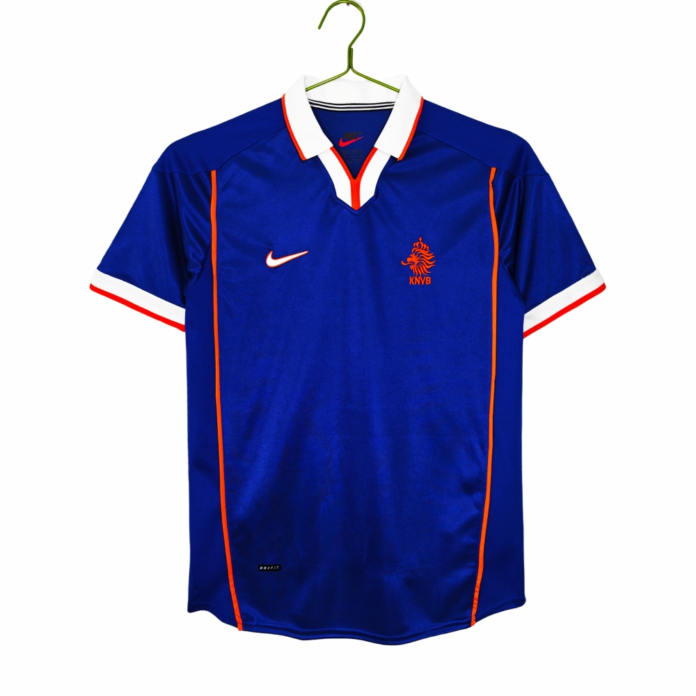 Vintage World Cup 1998 Holland Away Blue Jersey – 5A Grade Premium Edition