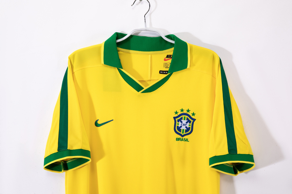 Brazil Retro Home Jersey World Cup 1997 5A