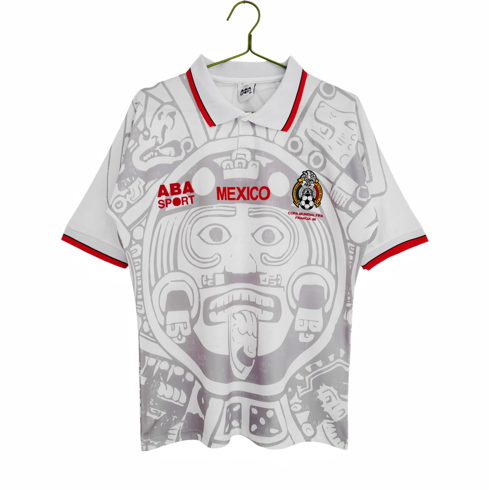 Vintage World Cup 1998 Mexico Away White Jersey – 8A Grade Premium Edition